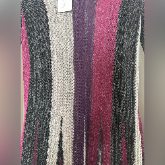 NWT Multi-Color Striped Long Sleeve Sweater Dress - Picture 5 of 8
